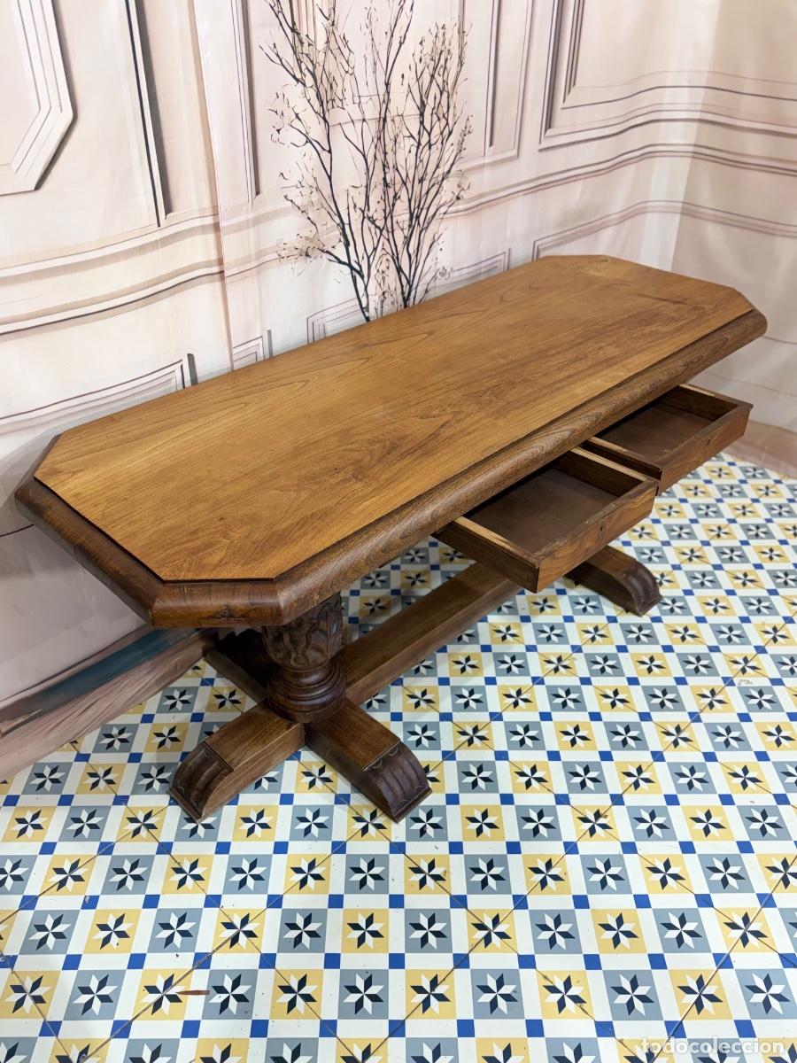 Antig&uuml;edades: Mesa escritorio de madera - Foto 5