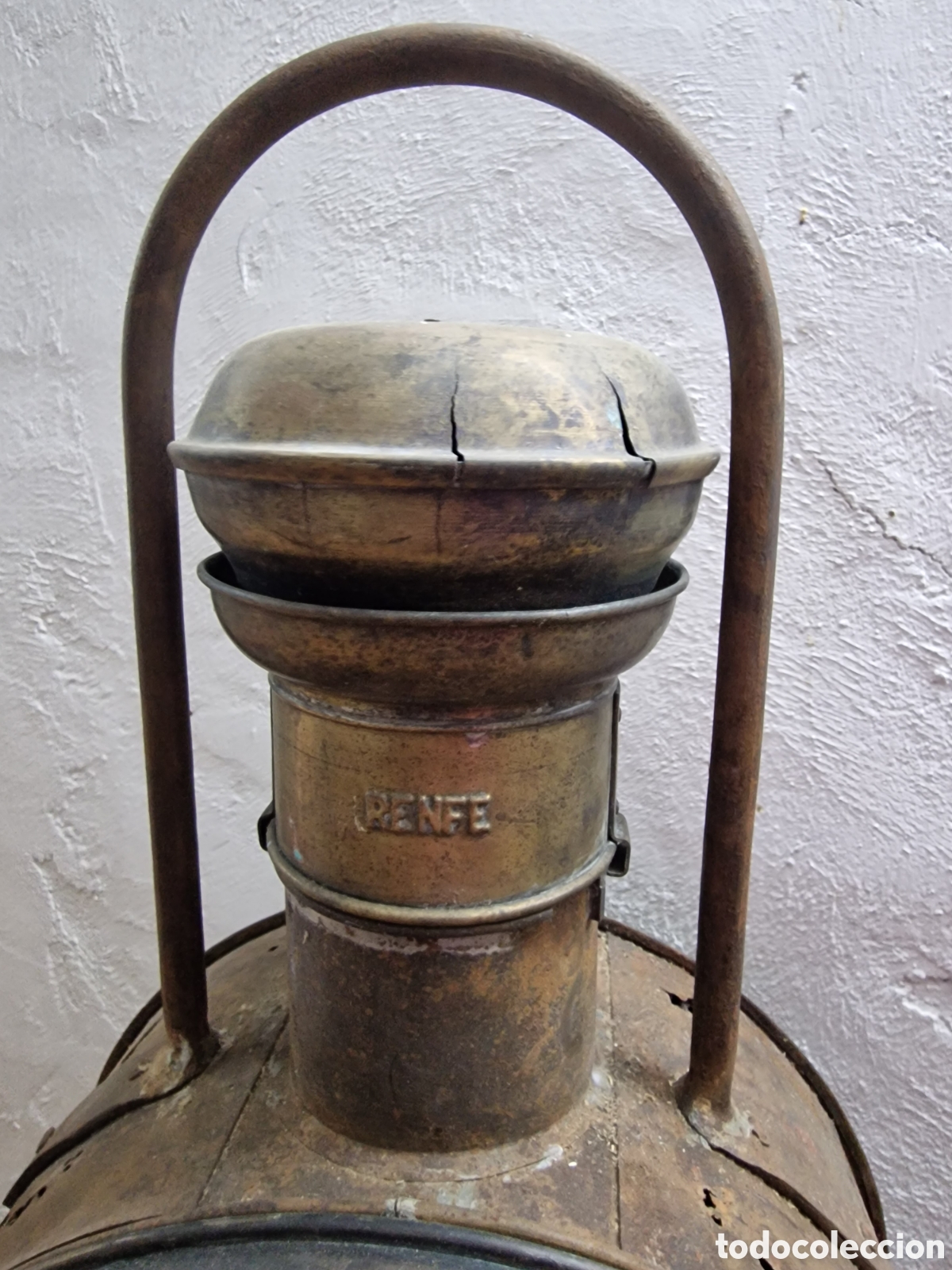 Antig&uuml;edades: Farol de tren Renfe antiguo - Foto 3