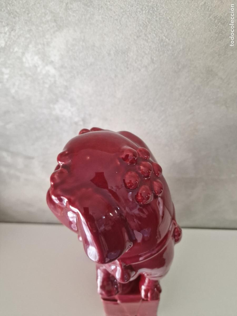 Antig&uuml;edades: PERRO FOO DRAGON CHINO MANISES HISPANIA 40 cm - Foto 10