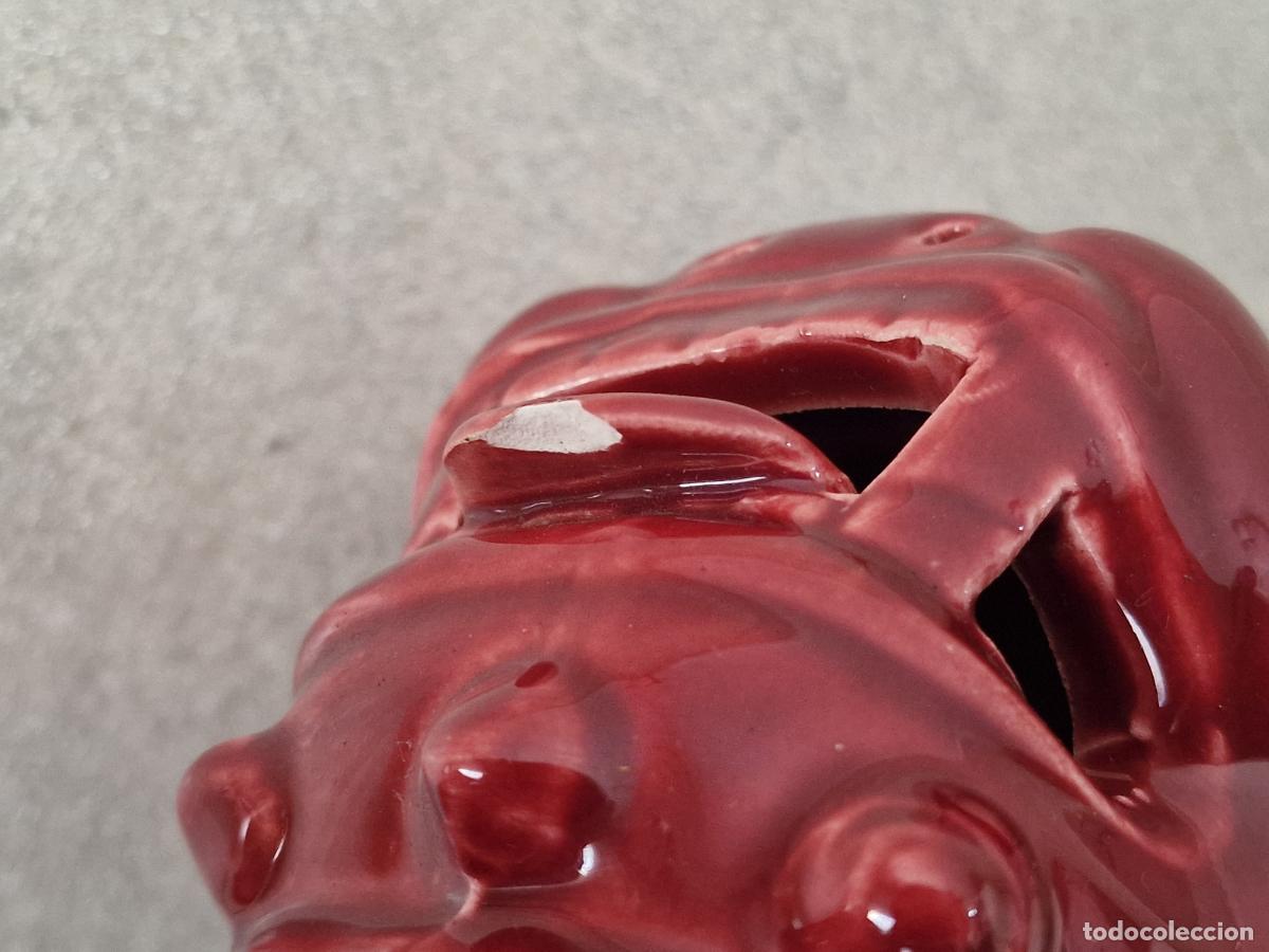 Antig&uuml;edades: PERRO FOO DRAGON CHINO MANISES HISPANIA 40 cm - Foto 11