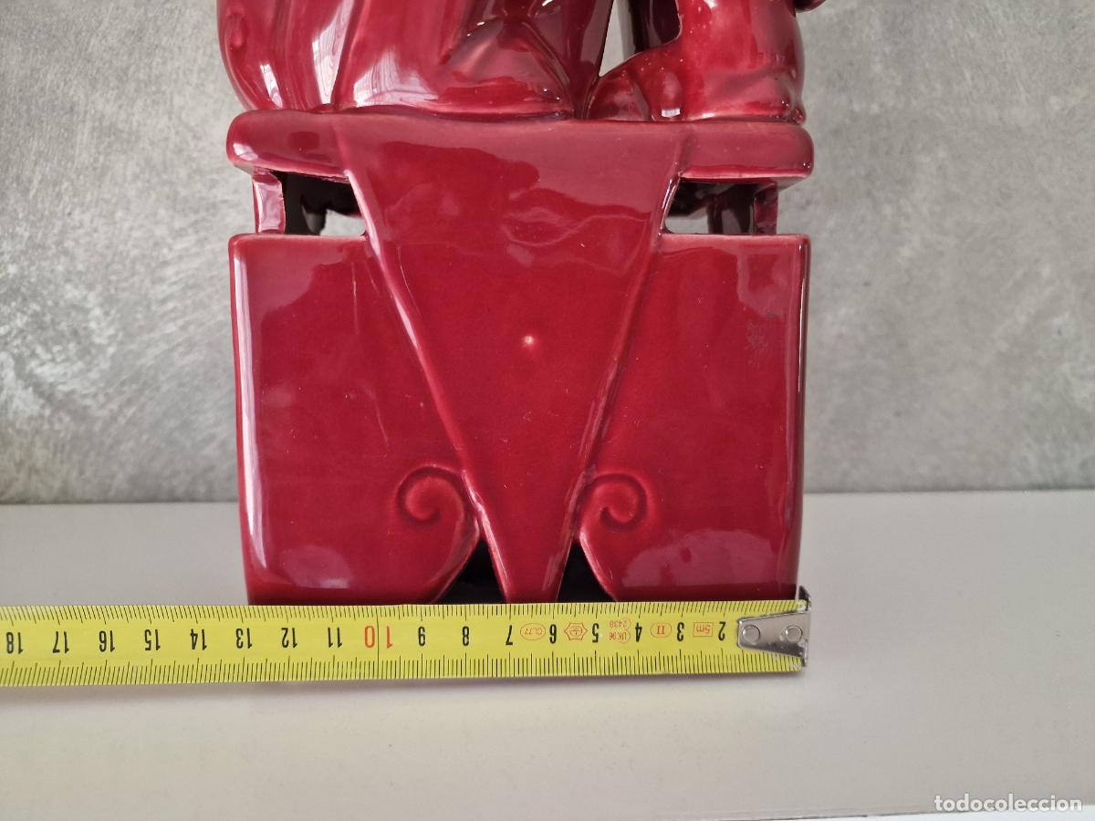 Antig&uuml;edades: PERRO FOO DRAGON CHINO MANISES HISPANIA 40 cm - Foto 13