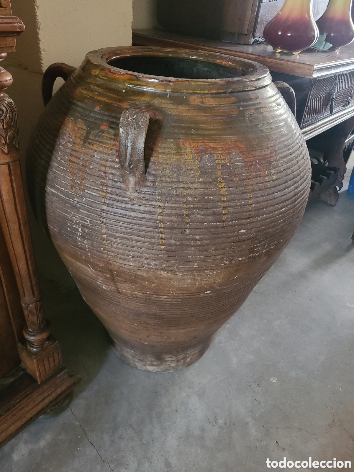 Antig&uuml;edades: Tinaja de barro s. XX - Foto 3