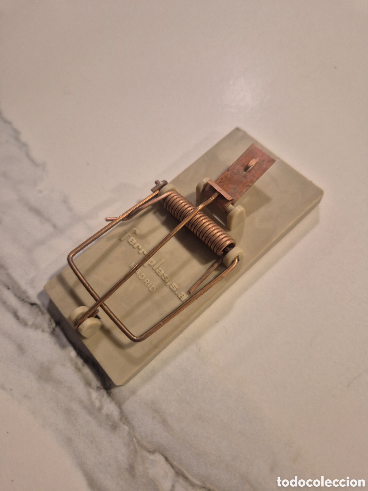 Antig&uuml;edades: Ratonera antigua Ferriplas Madrid &ndash; trampa vintage de pl&aacute;stico y metal &ndash; original