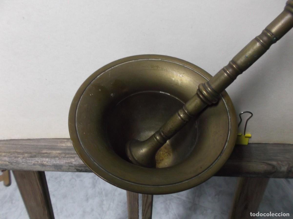 Antig&uuml;edades: ALMIREL DE BRONCE - VASO Y MACHACADOR. - Foto 2