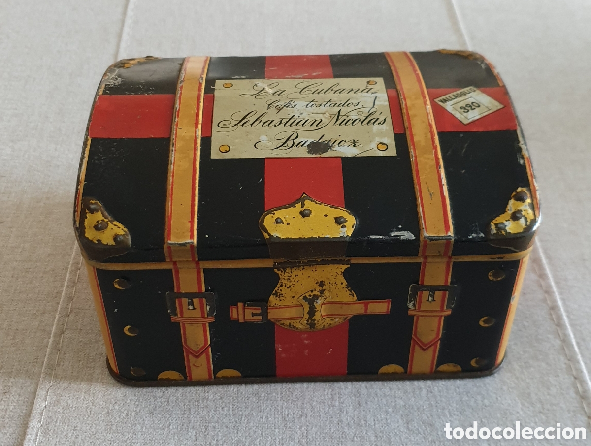 Antig&uuml;edades: LATA LITOGRAFIADA LA CUBANA - Foto 2