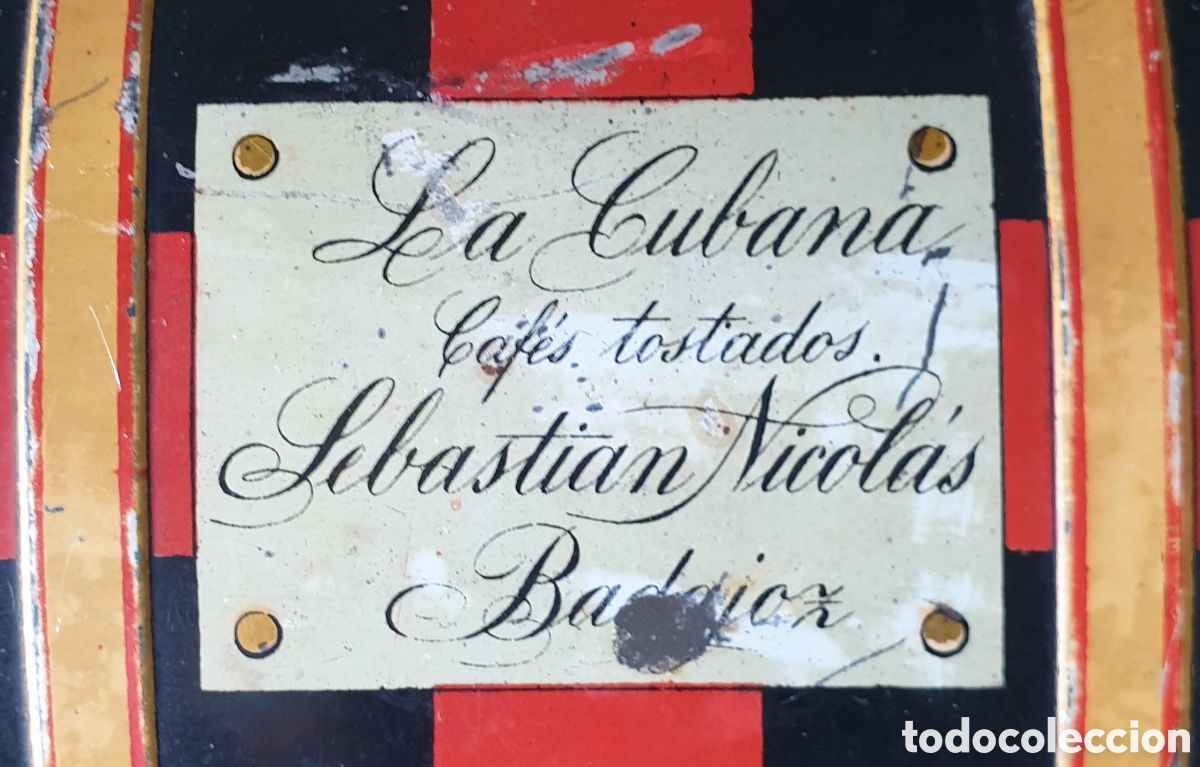 Antig&uuml;edades: LATA LITOGRAFIADA LA CUBANA - Foto 9