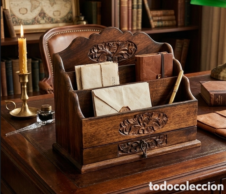 Antiques: Palisandro Antiguo Escriban&iacute;a Impecable