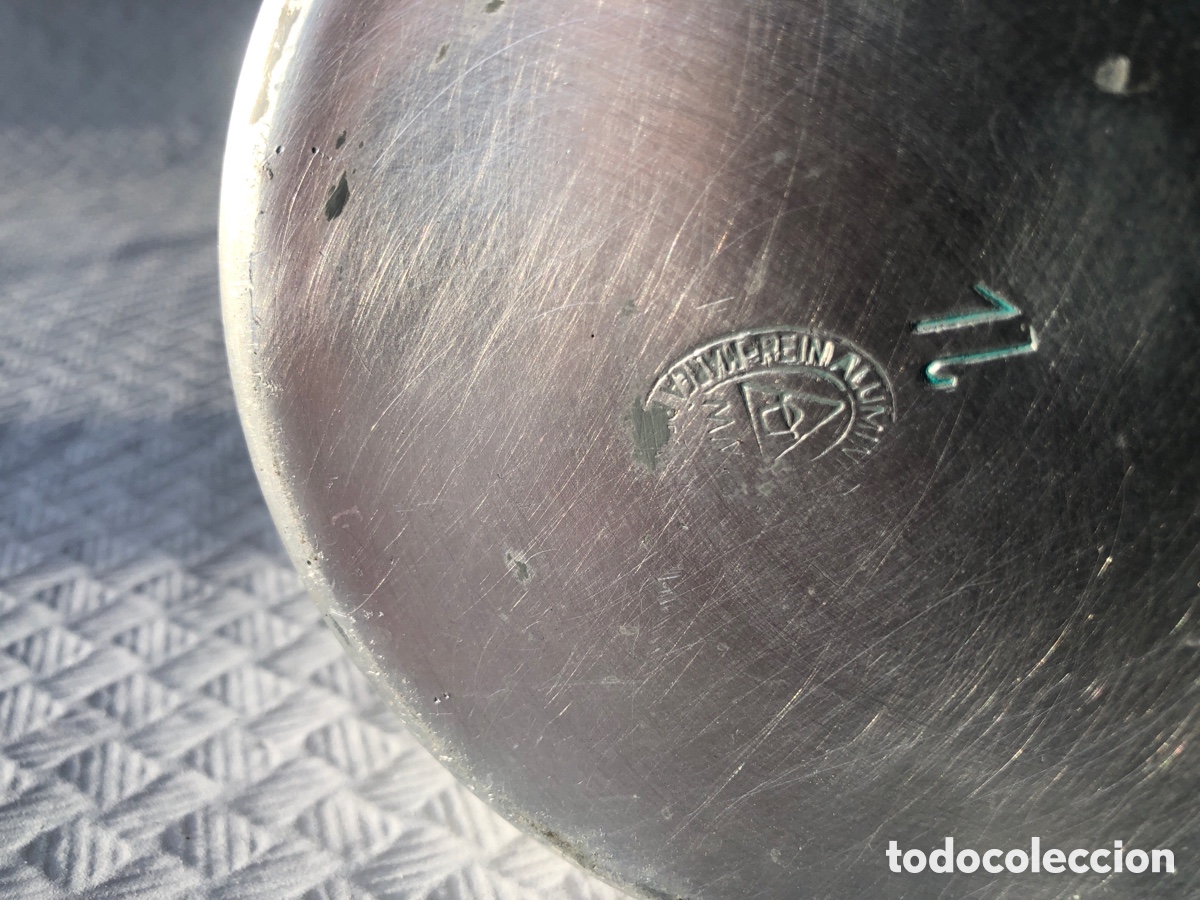 Antig&uuml;edades: Antigua y rara cafetera de aluminio - Foto 8