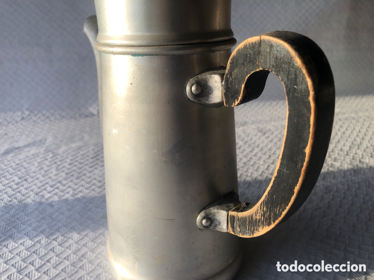Antig&uuml;edades: Antigua y rara cafetera de aluminio - Foto 10