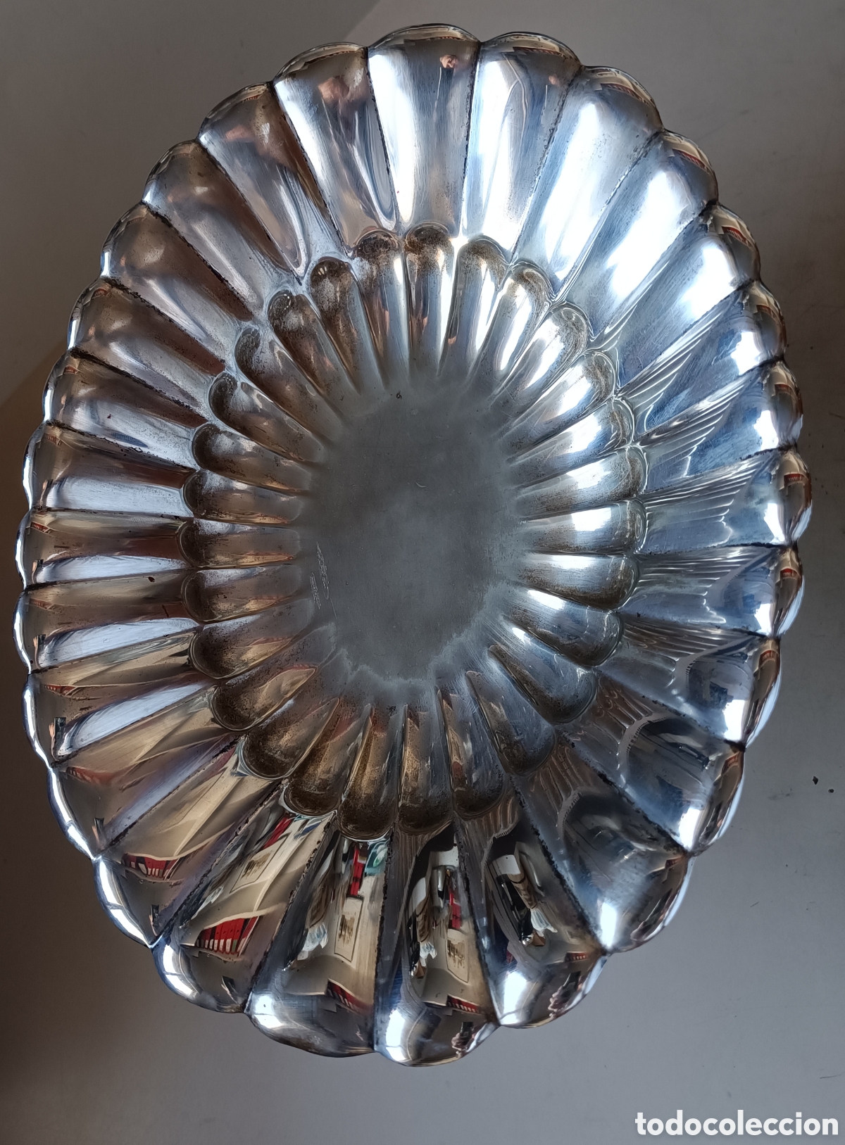 Antig&uuml;edades: Centro de mesa con ba&ntilde;o de plata - Foto 3