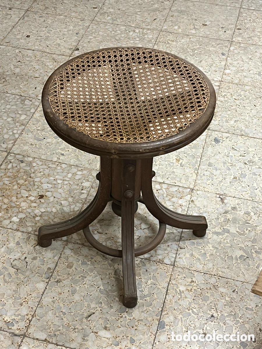 Antig&uuml;edades: TABURETE PARA PIANO, TIPO THONET - Foto 1