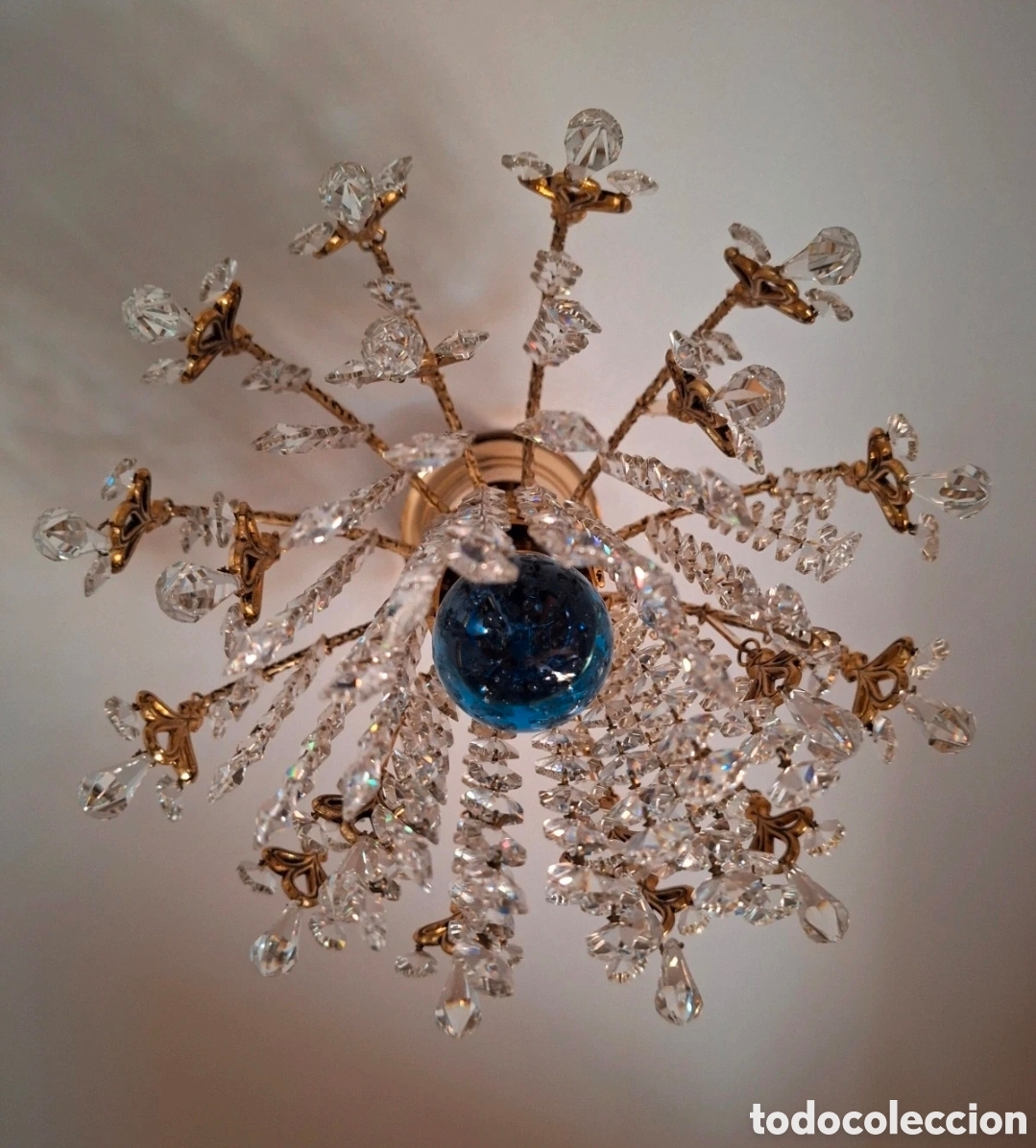 Antig&uuml;edades: Lampara de cristal de roca