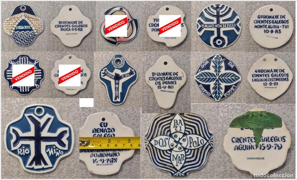 Antiques: Colecci&oacute;n de 6 medallas de romaxe de crentes de Sargadelos