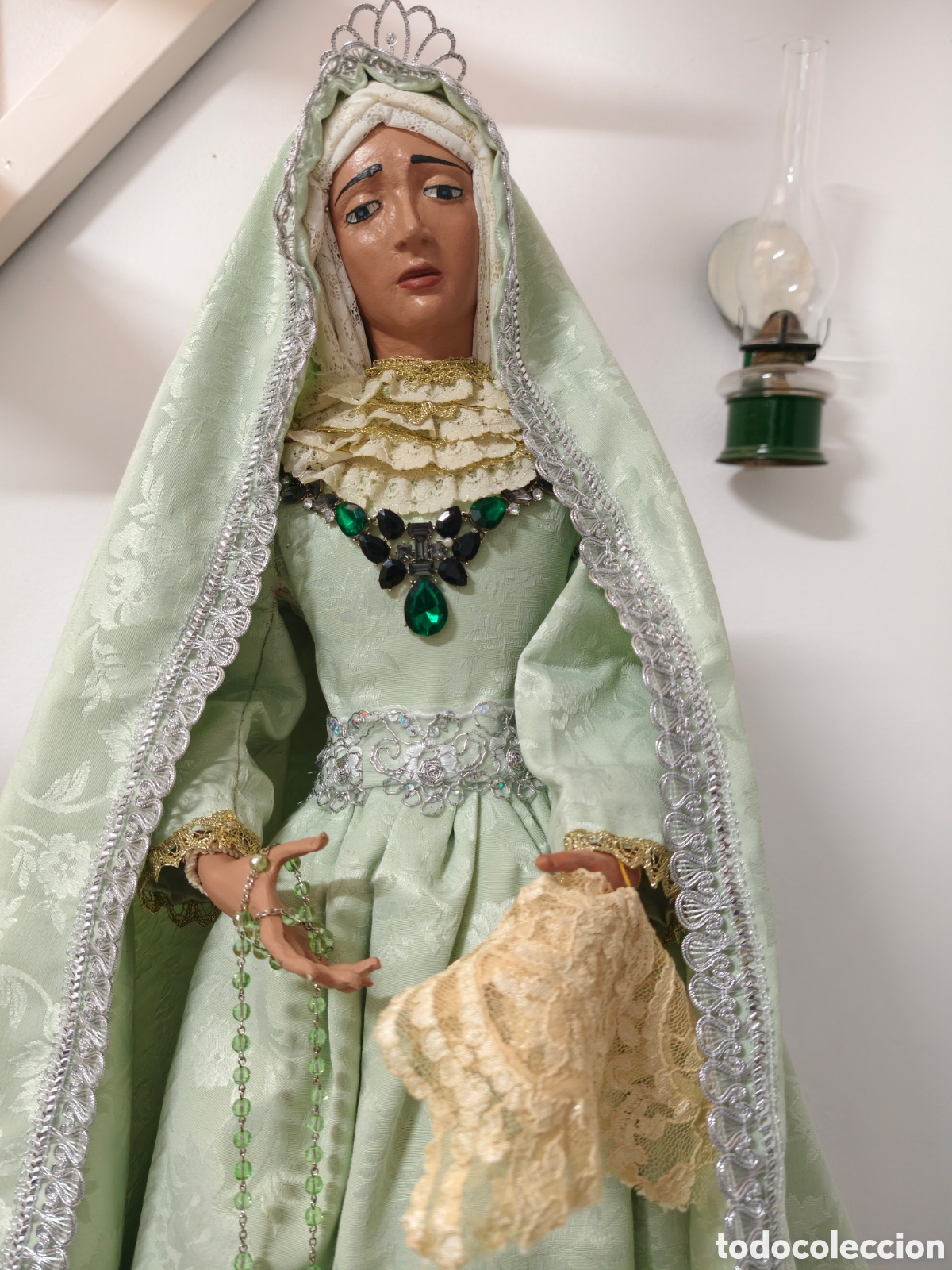 Antig&uuml;edades: Preciosa virgen de candelero - Foto 1