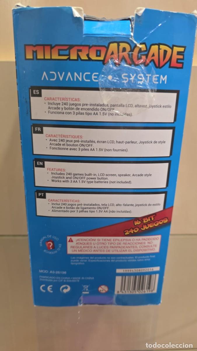 Antig&uuml;edades: Micro Arcade Advance System 16 BIT - 240 Juegos - Foto 2