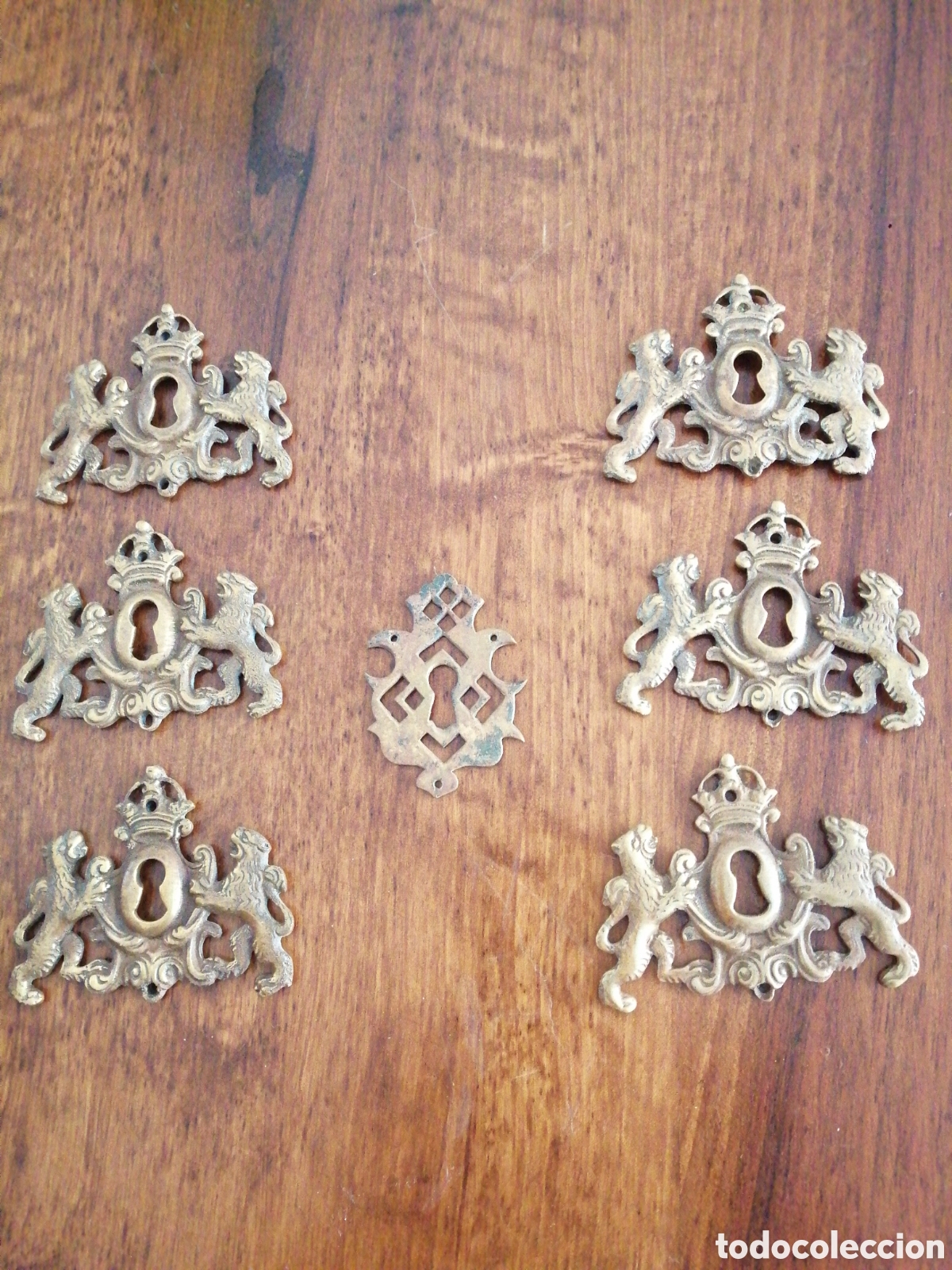 Antig&uuml;edades: Siete Bocallaves de barque&ntilde;o Italiano