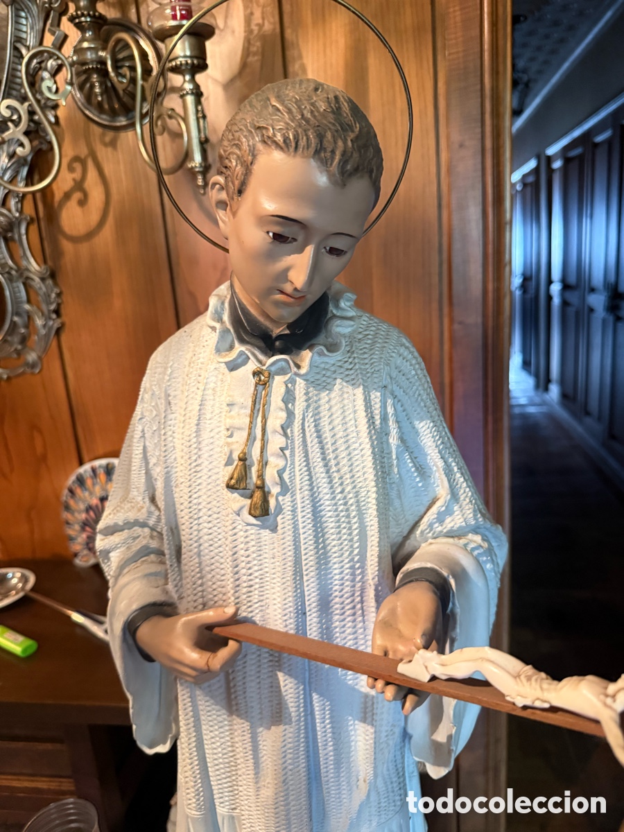 Antig&uuml;edades: Figura San Luis Gonzaga - Foto 2