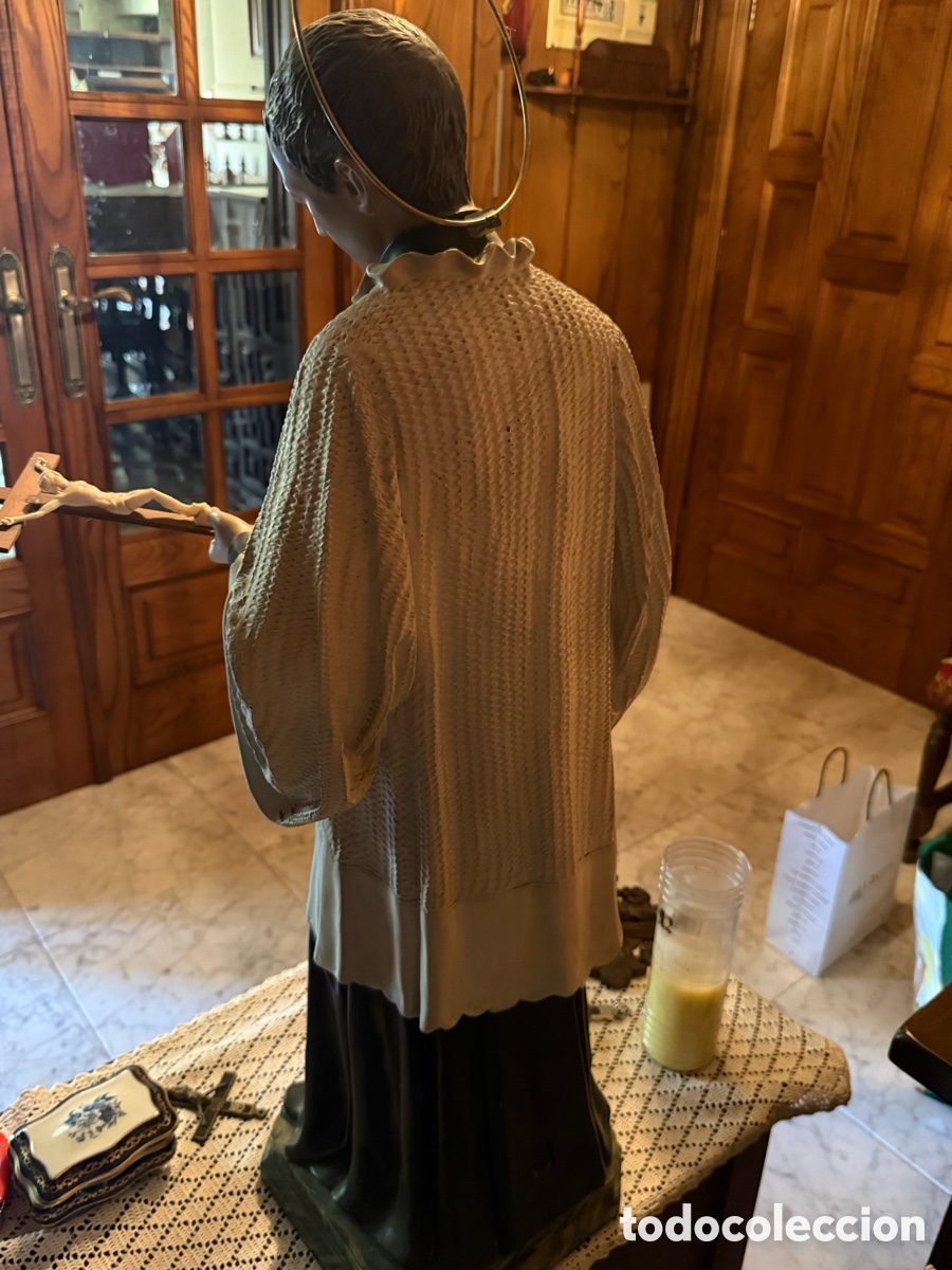 Antig&uuml;edades: Figura San Luis Gonzaga - Foto 4