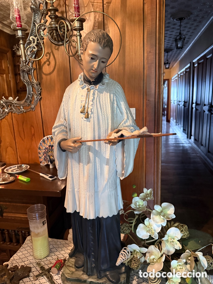 Antig&uuml;edades: Figura San Luis Gonzaga - Foto 5