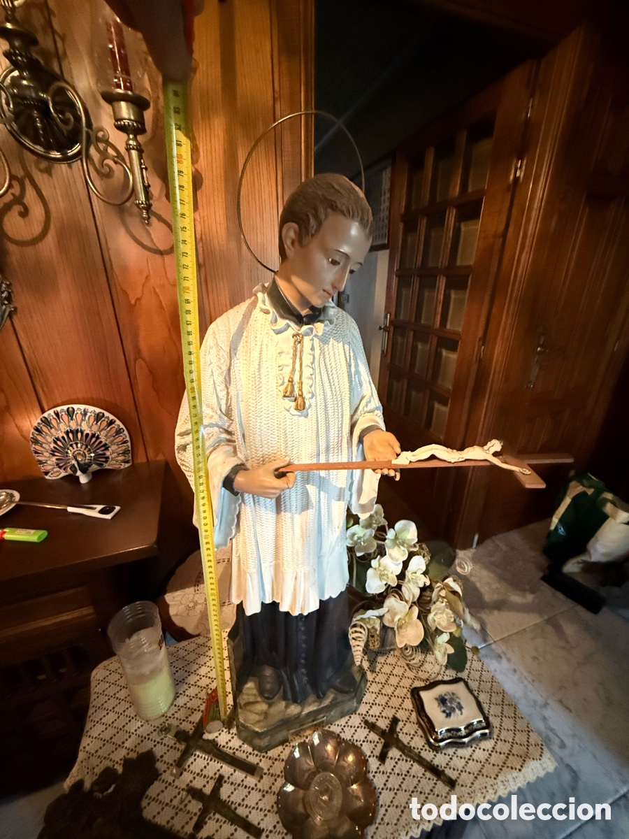 Antig&uuml;edades: Figura San Luis Gonzaga - Foto 9