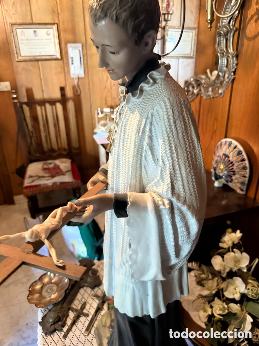 Antig&uuml;edades: Figura San Luis Gonzaga - Foto 13