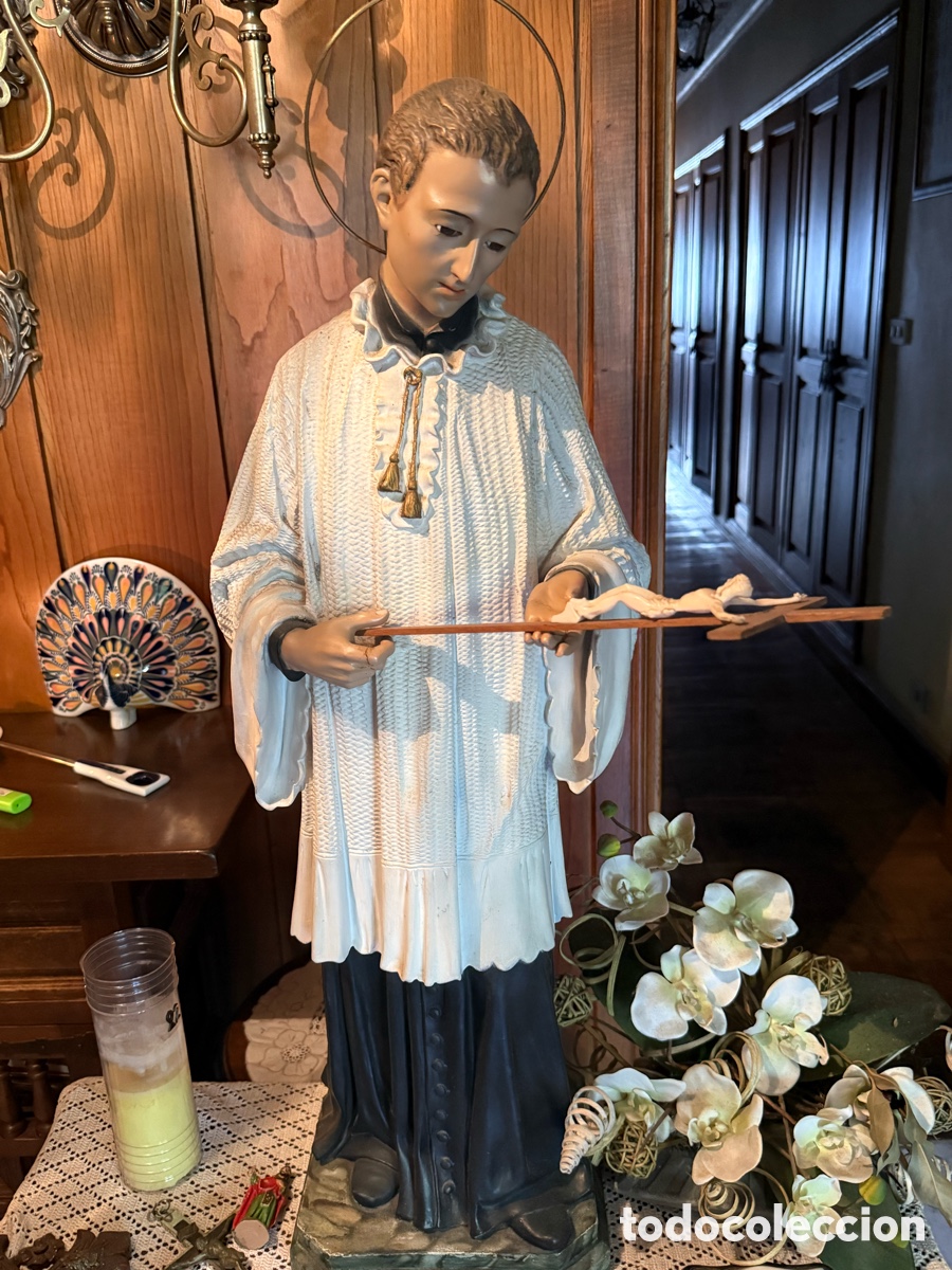 Antig&uuml;edades: Figura San Luis Gonzaga - Foto 1
