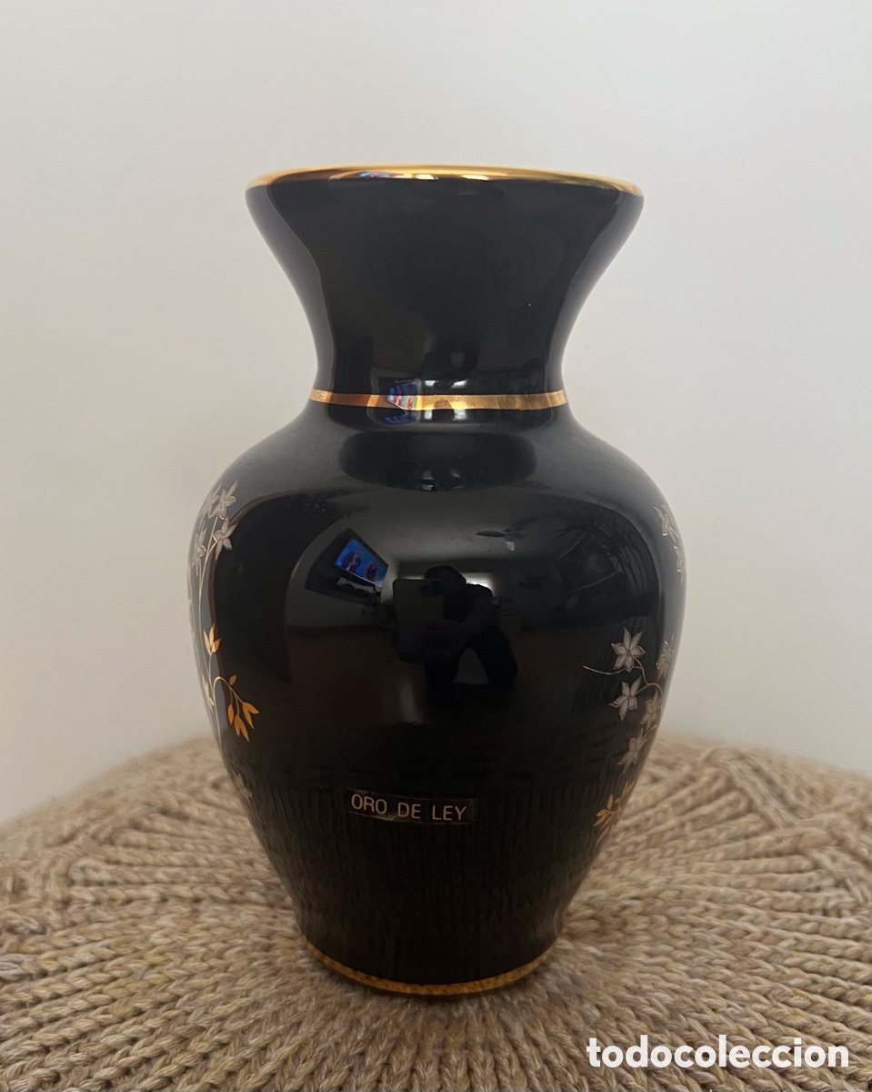 Antig&uuml;edades: Jarr&oacute;n Porcelana y Oro - Foto 2
