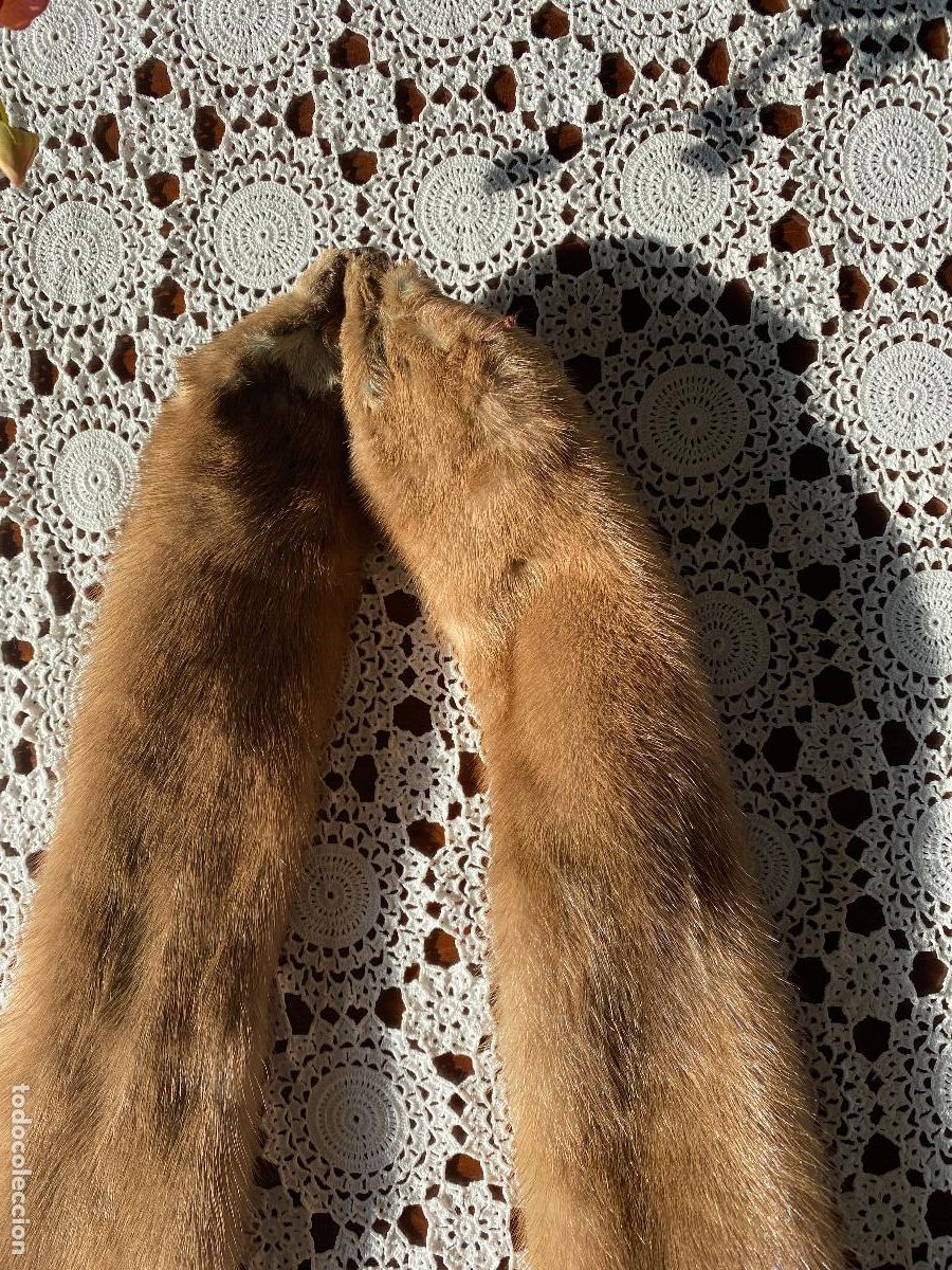 Antiques: Estola de vison castanho claro