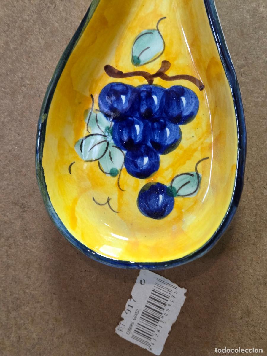 Antig&uuml;edades: cucharon de ceramica vintage - Foto 2
