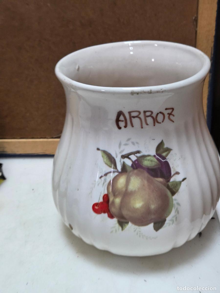 Antig&uuml;edades: tarron de azucarero de ceramica - Foto 2