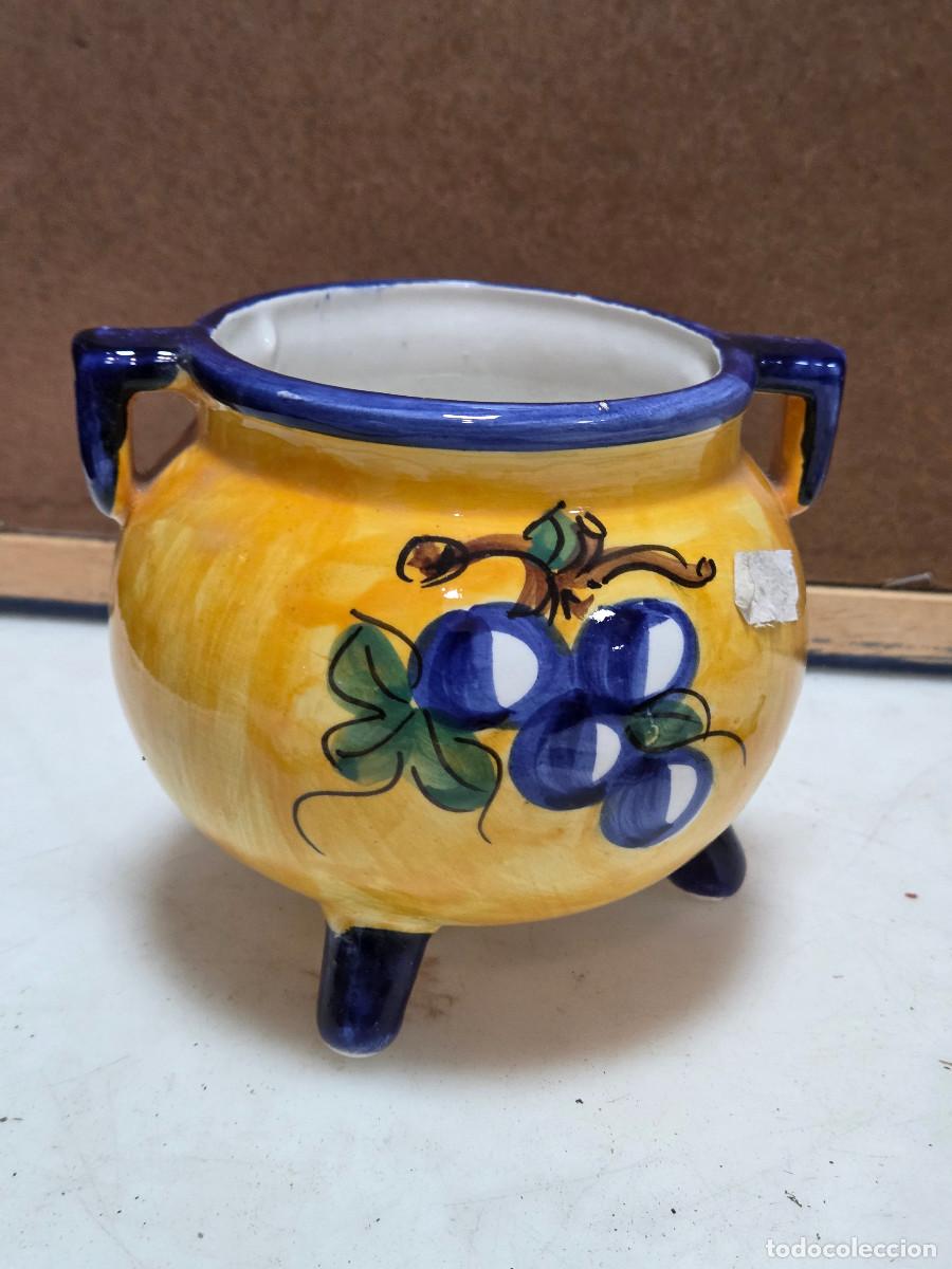 Antig&uuml;edades: tarro de azucarero de ceramica - Foto 2