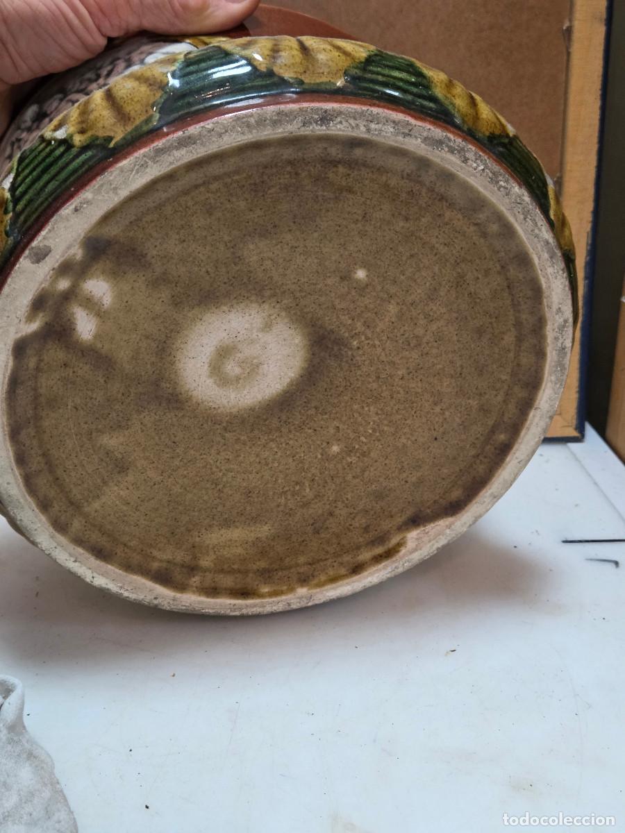 Antig&uuml;edades: macetero de ceramica antigua - Foto 5