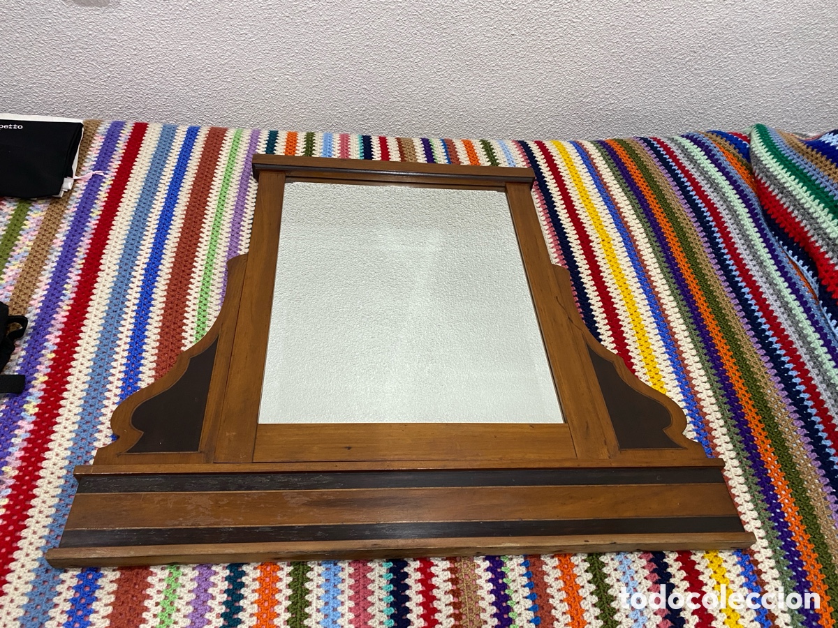 Antig&uuml;edades: Espejo antiguo de madera - Foto 8