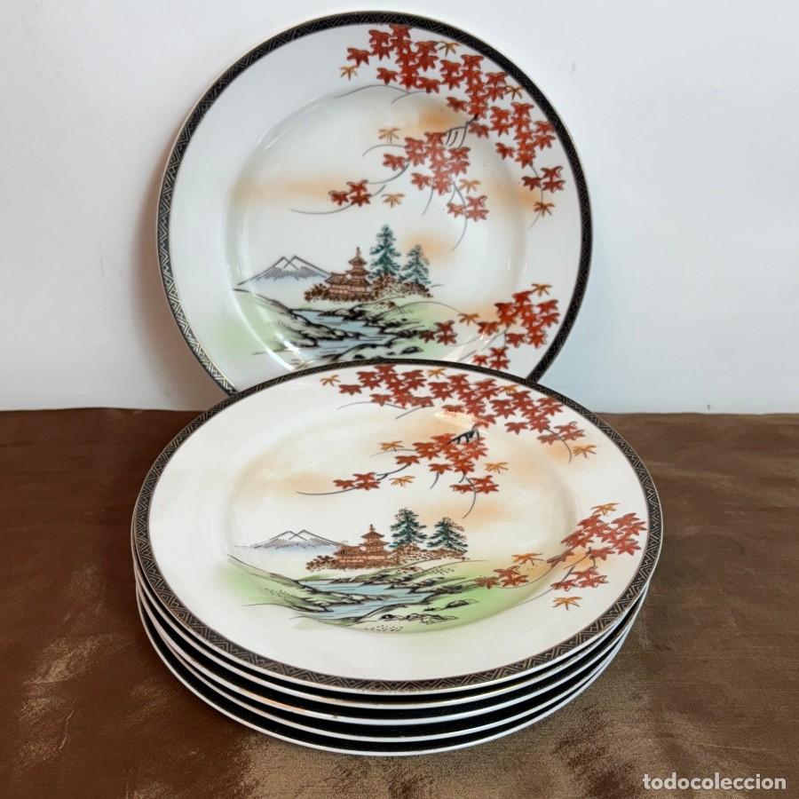 Antig&uuml;edades: Juego de Platos de Postre Japon&eacute;s - Foto 1