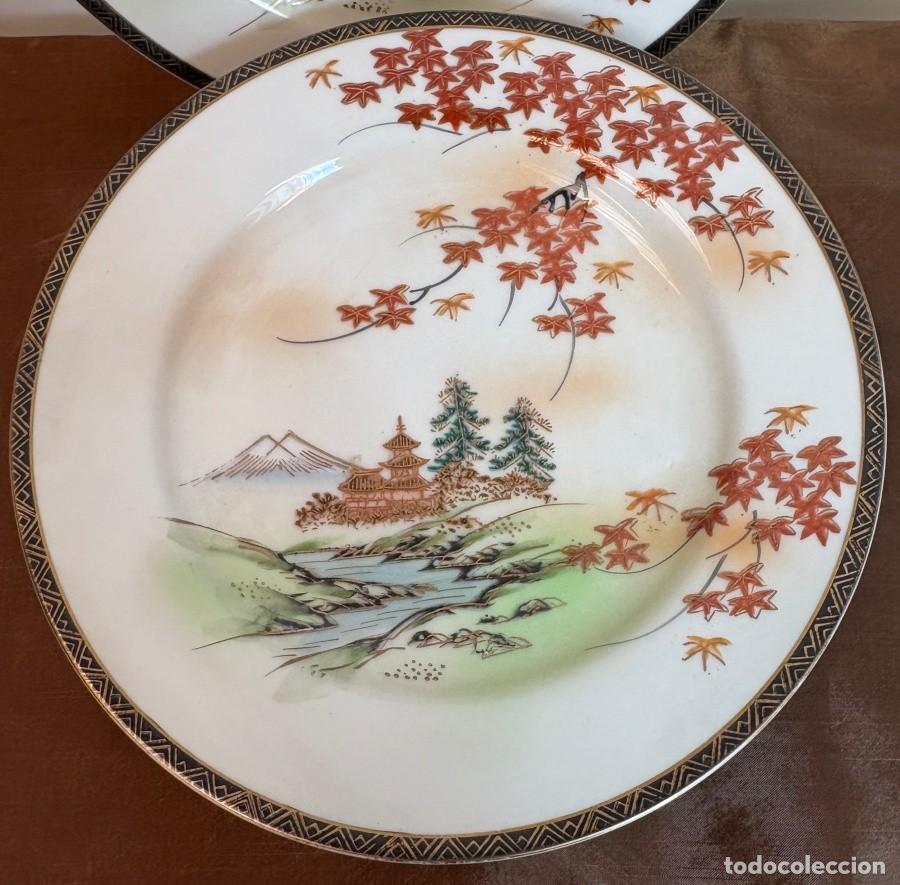 Antig&uuml;edades: Juego de Platos de Postre Japon&eacute;s - Foto 2