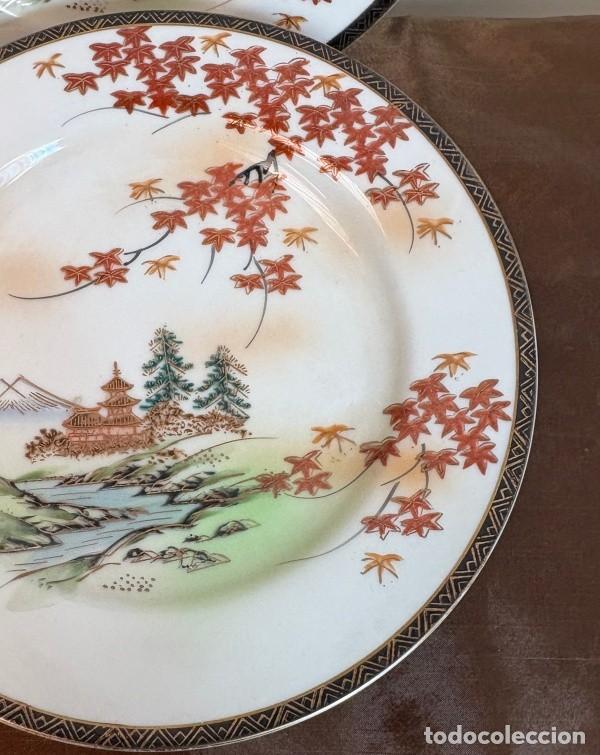 Antig&uuml;edades: Juego de Platos de Postre Japon&eacute;s - Foto 3