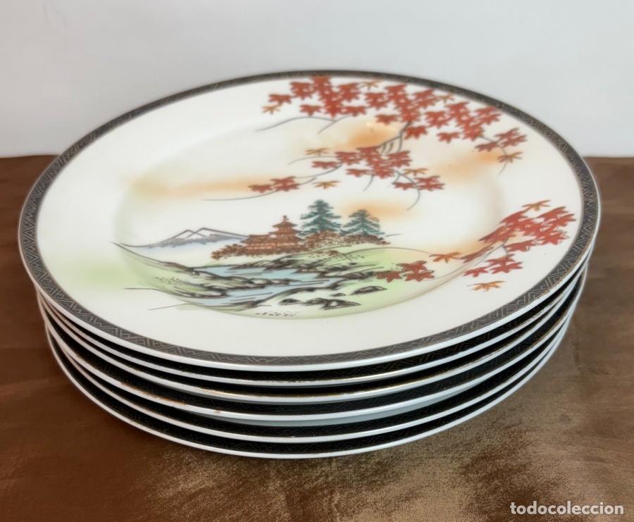 Antig&uuml;edades: Juego de Platos de Postre Japon&eacute;s - Foto 7