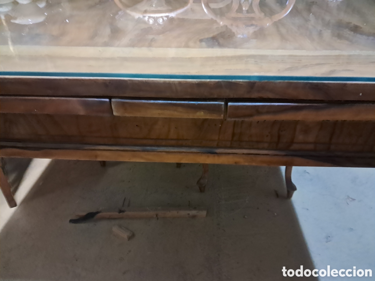 Antig&uuml;edades: Mesa de comedor extensible estilo Alfonso XVI extensible - Foto 3