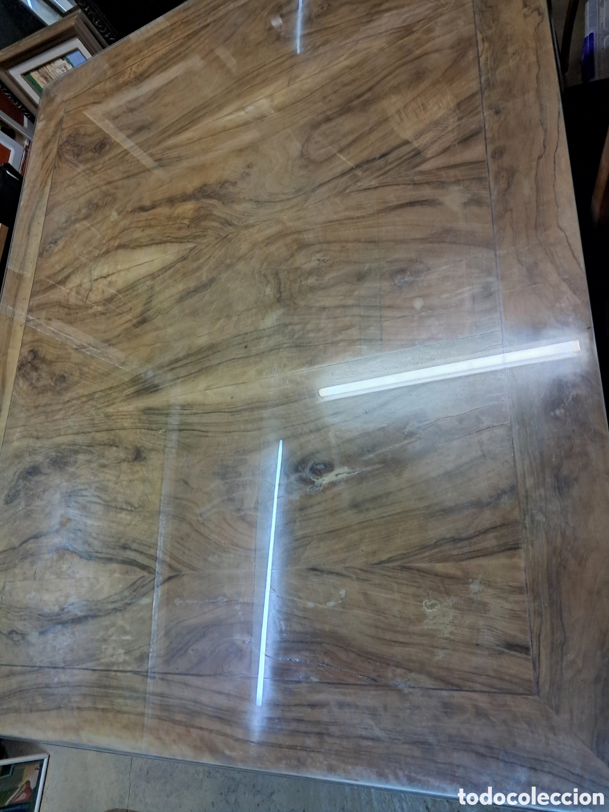 Antig&uuml;edades: Mesa de comedor extensible estilo Alfonso XVI extensible - Foto 11