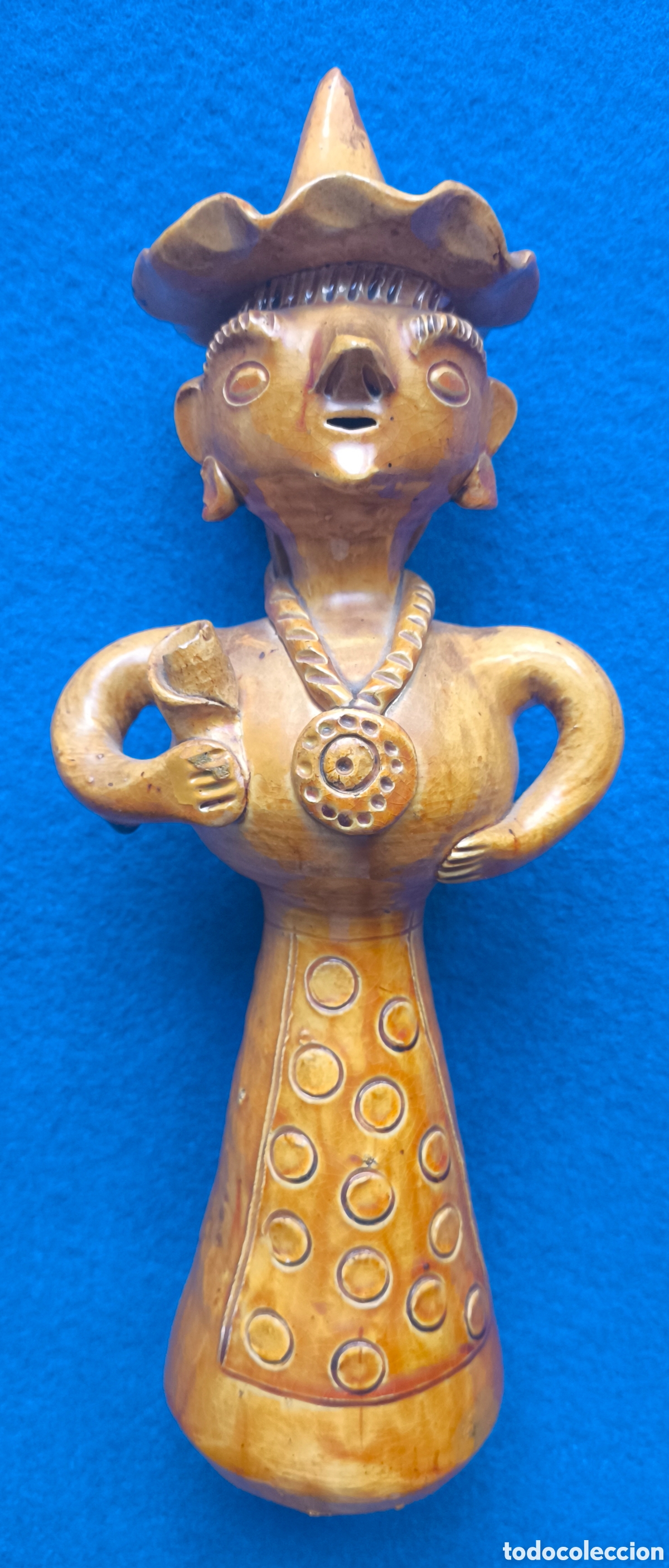 Antig&uuml;edades: JULIA RAMALHO MULHER CER&Aacute;MICA VIDRIADA BARCELOS PORTUGAL