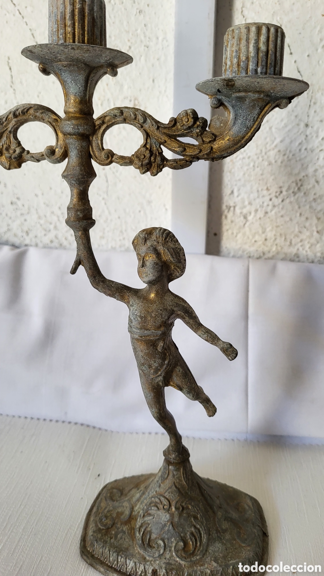 Antig&uuml;edades: Antiguo candelabro vintage - Foto 3