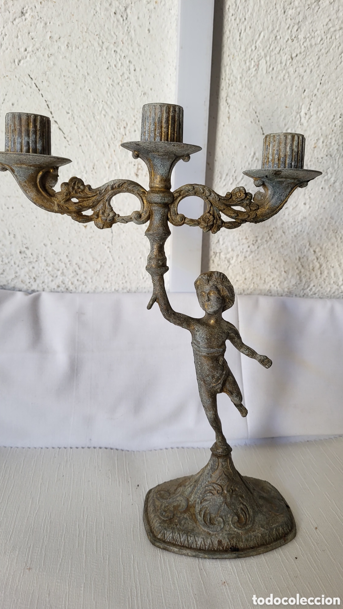 Antig&uuml;edades: Antiguo candelabro vintage - Foto 4