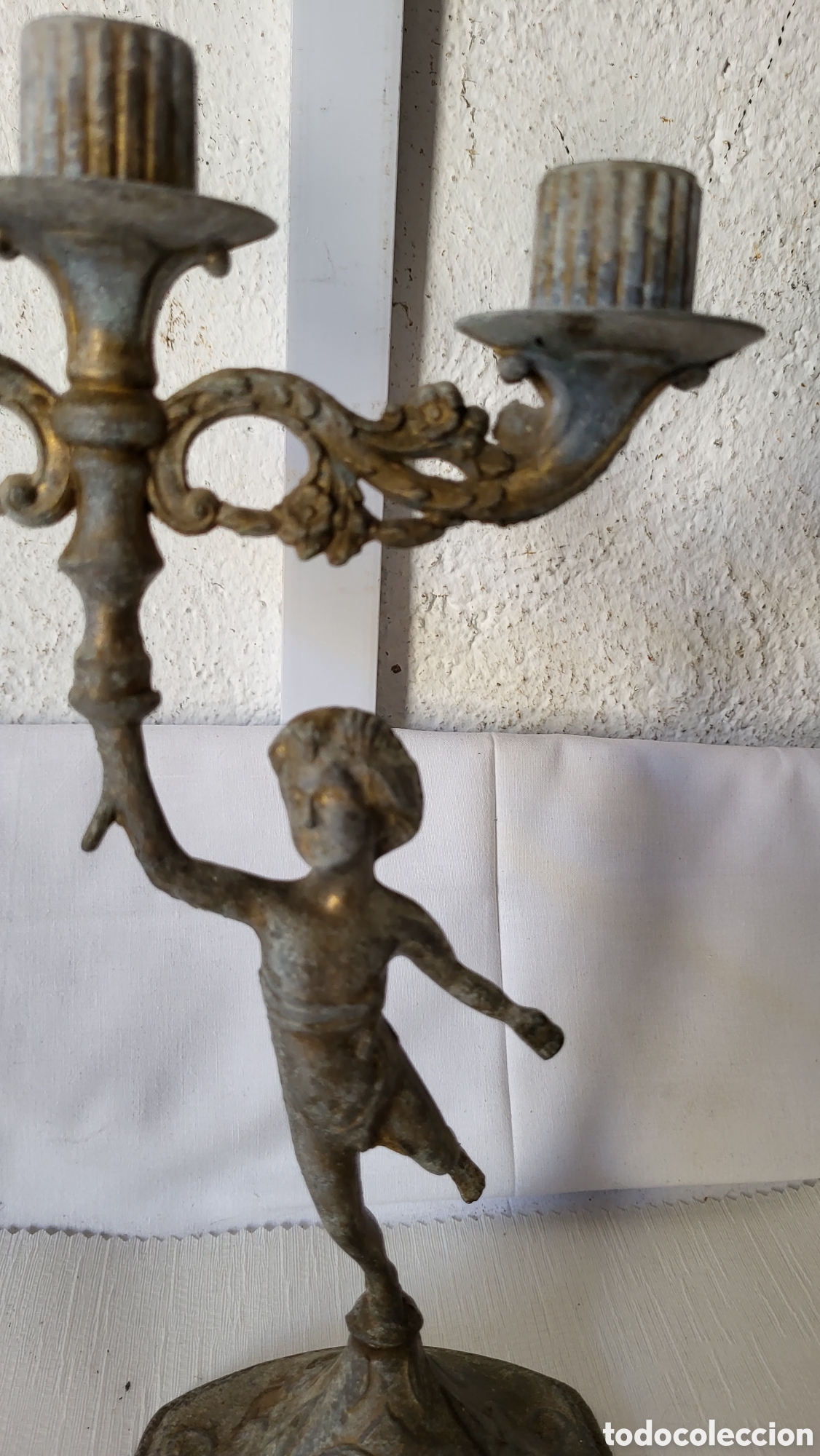 Antig&uuml;edades: Antiguo candelabro vintage - Foto 5