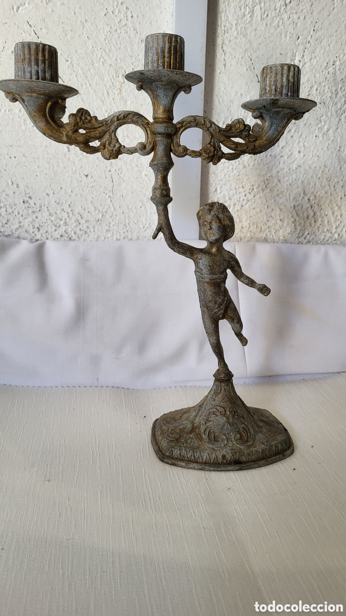 Antig&uuml;edades: Antiguo candelabro vintage - Foto 1
