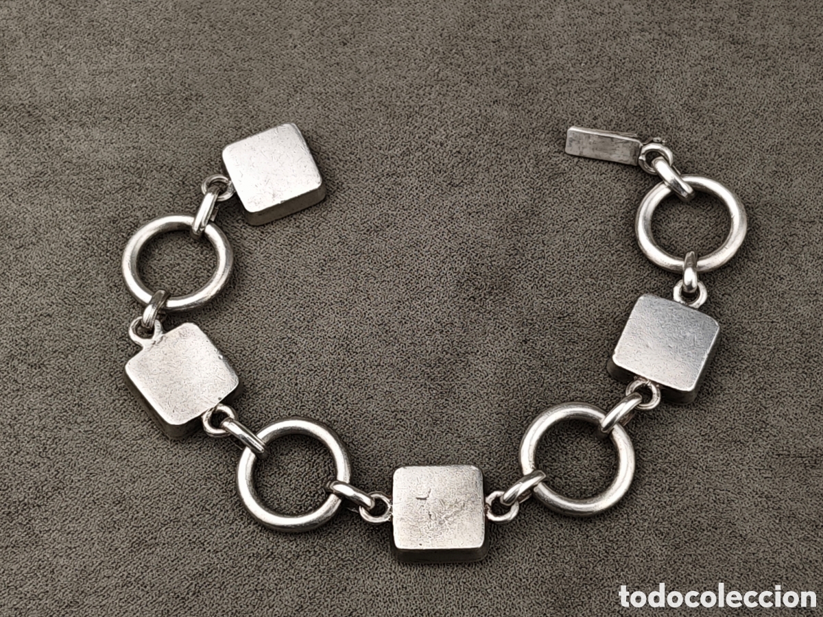 Antig&uuml;edades: Antigua Pulsera Militar de Plata y Esmaltes - Foto 11