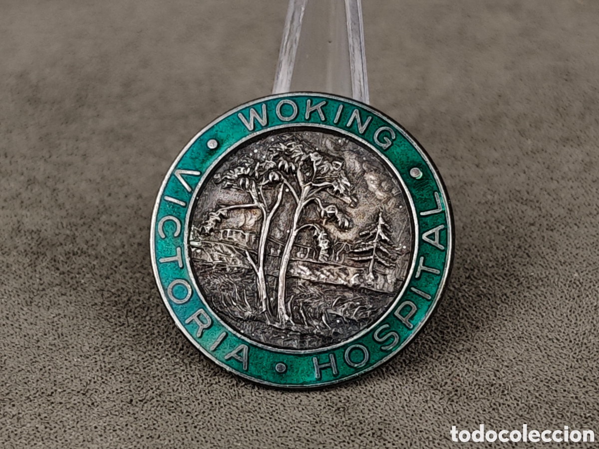 Antig&uuml;edades: Antigua Medalla Insignia Britanica de Plata y Esmaltes General Hospital
