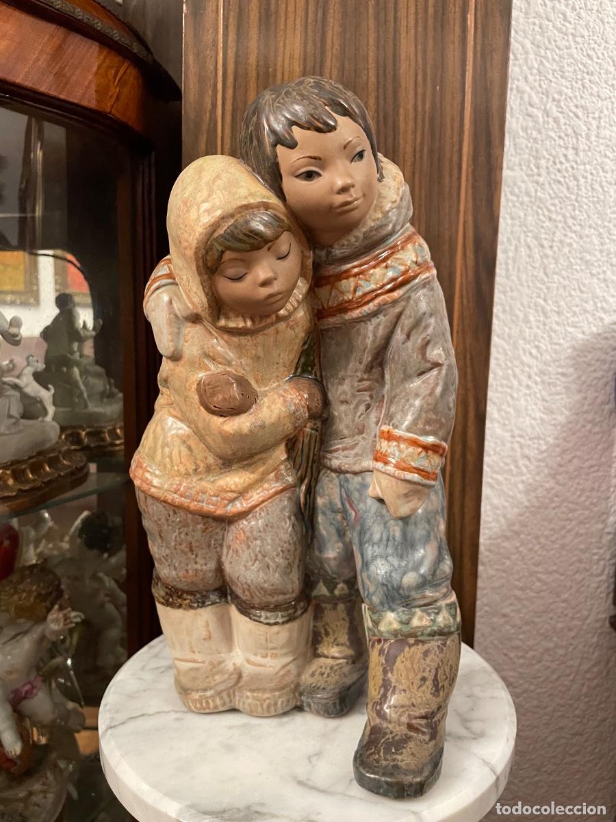 Antig&uuml;edades: &ldquo; NI&Ntilde;OS DEL &Aacute;RTICO&rdquo;. PORCELANA GRES DE LLADR&Oacute;. - Foto 1