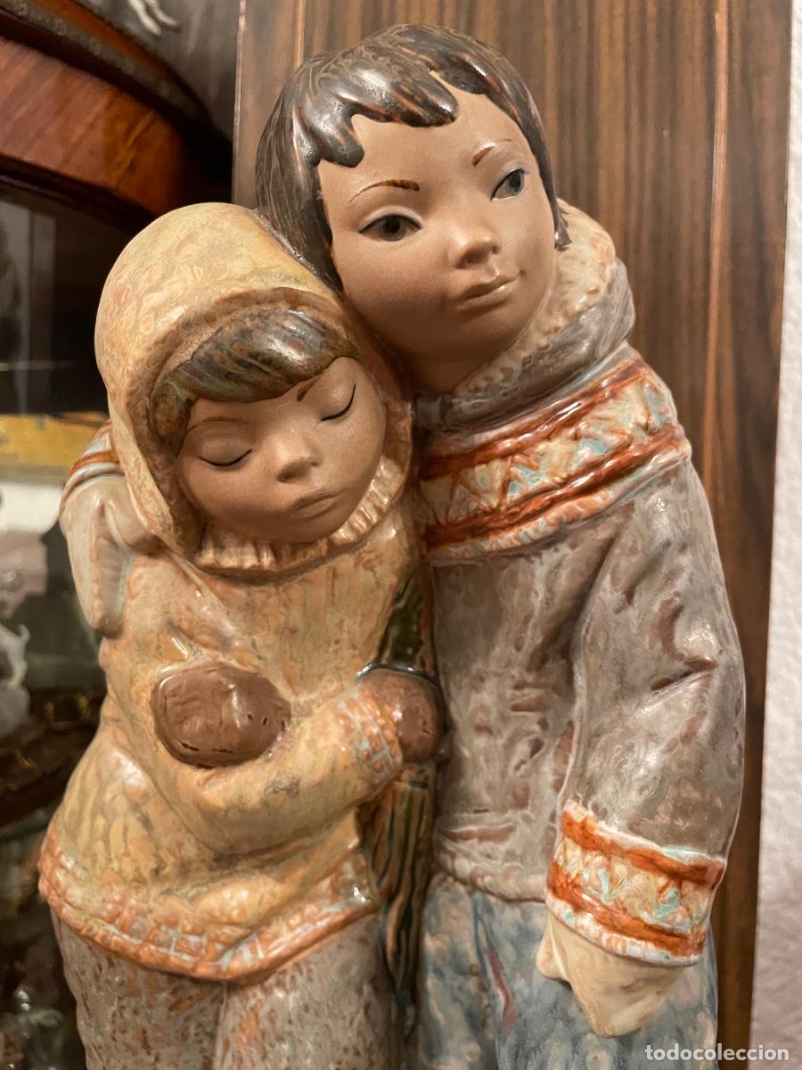 Antig&uuml;edades: &ldquo; NI&Ntilde;OS DEL &Aacute;RTICO&rdquo;. PORCELANA GRES DE LLADR&Oacute;. - Foto 2