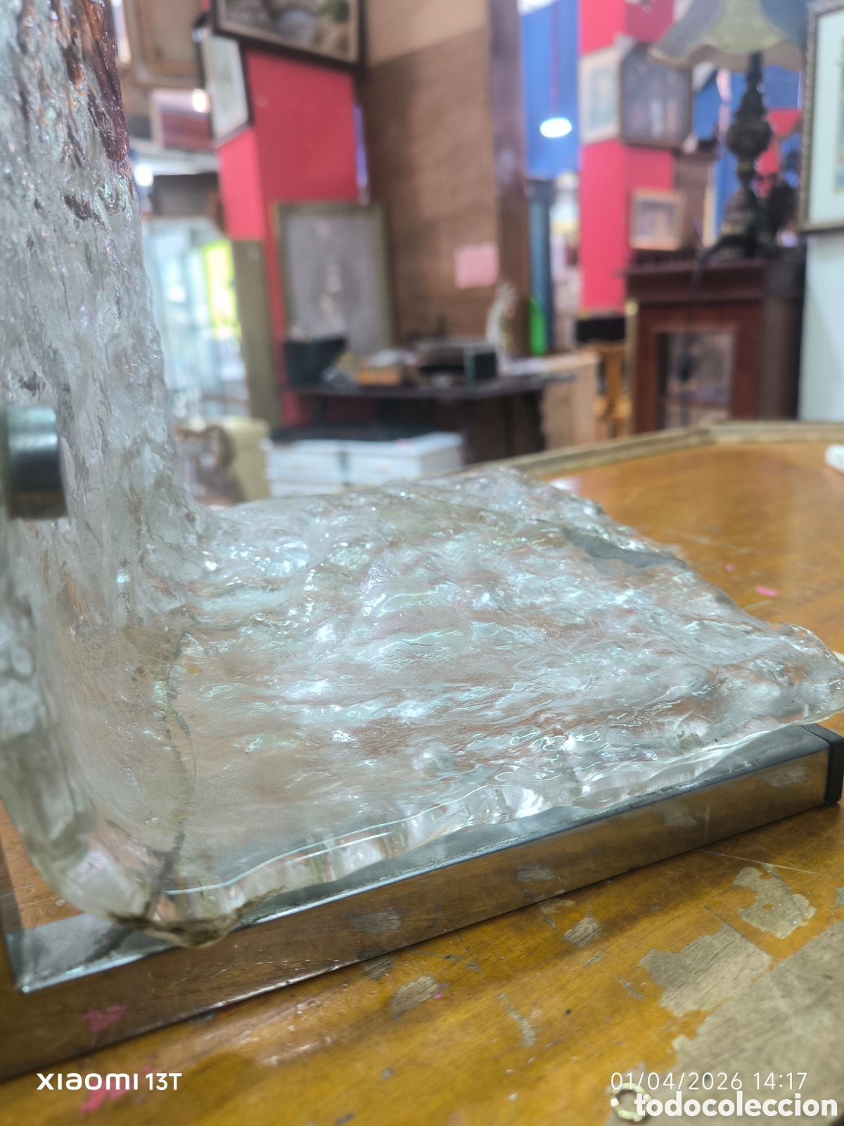 Antig&uuml;edades: L&aacute;mpara de mesa de dise&ntilde;o de Murano - Foto 5