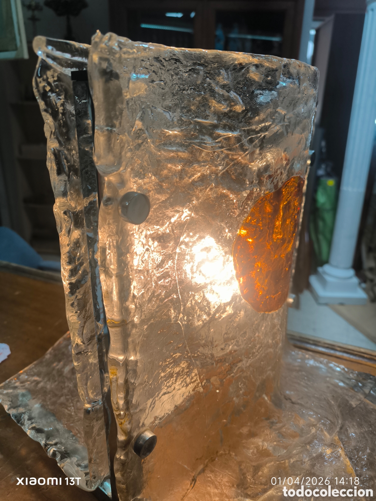 Antig&uuml;edades: L&aacute;mpara de mesa de dise&ntilde;o de Murano - Foto 12